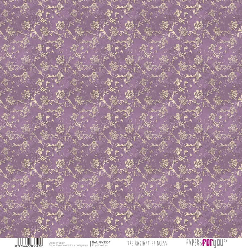 Papersforyou papel scrap Vellum 125gr 12x12" The Radiant Princess pfy13341 PAPERS FOR YOU CENTROARTESANO