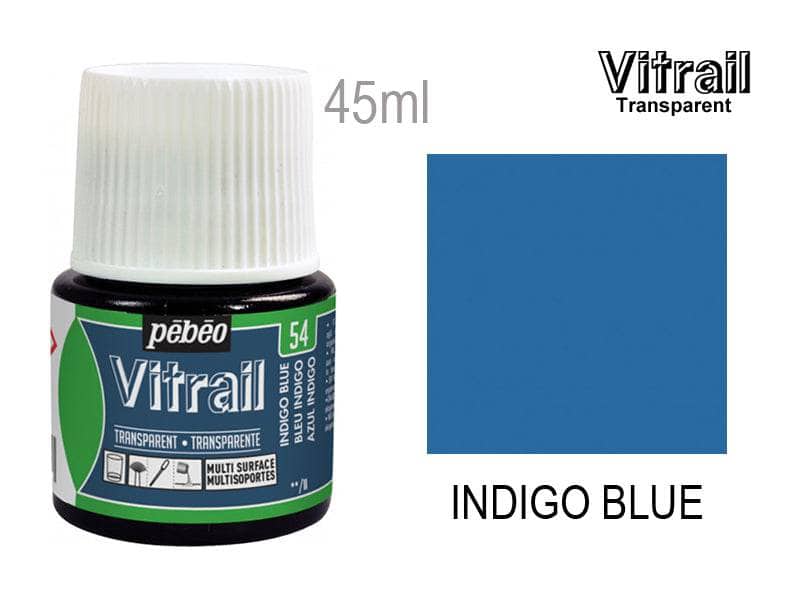 Pebeo Vitrail 050054 FL45ml Azul indigo PEBEO CENTROARTESANO