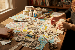Person doing Scrapbooking