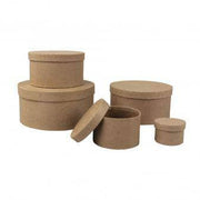 5 Cajas cartón piedra redondas 6738200 RAYHER CENTROARTESANO