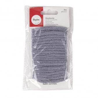 Cordon de peluche 8mm x 3metros gris Rayher 55921570 RAYHER CENTROARTESANO