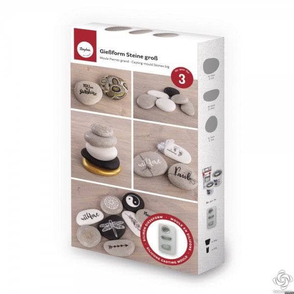 Molde de silicona 36107000 formas de piedras RAYHER CENTROARTESANO