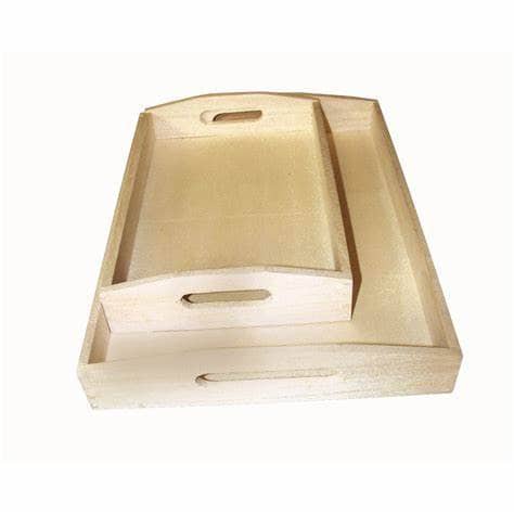 Rayher kit de 2 Bandejas de madera 6208400 28x39cm y 30x20cm RAYHER CENTROARTESANO