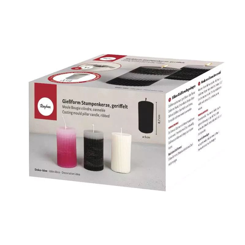 Rayher Molde de silicona vela estriada 5cmx8,7cm 36146000 RAYHER CENTROARTESANO