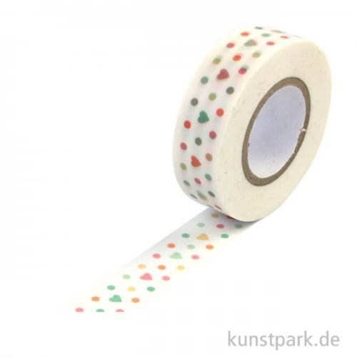 Rayher washi tape 15mmx15m corazones RAYHER CENTROARTESANO