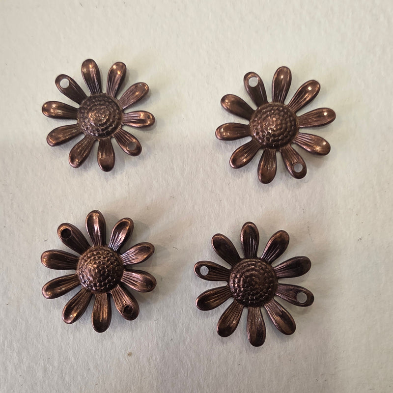 Filigree flower bead with bath