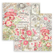 Stamperia block paper 10 hojas 8X8 SBBS73 Rose Parfum STAMPERIA CENTROARTESANO