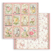 Stamperia block paper 10 hojas 8X8 SBBS73 Rose Parfum STAMPERIA CENTROARTESANO