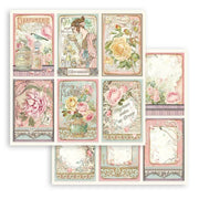 Stamperia block paper 10 hojas 8X8 SBBS73 Rose Parfum STAMPERIA CENTROARTESANO