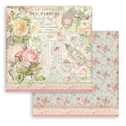 Stamperia block paper 10 hojas 8X8 SBBS73 Rose Parfum STAMPERIA CENTROARTESANO