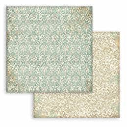 Stamperia block paper 10 hojas SBBL138 christmas greatings  190g 12"x12" STAMPERIA CENTROARTESANO