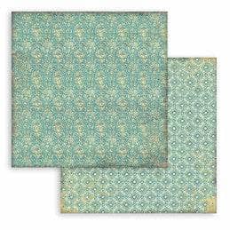 Stamperia block paper 10 hojas SBBL138 christmas greatings  190g 12"x12" STAMPERIA CENTROARTESANO