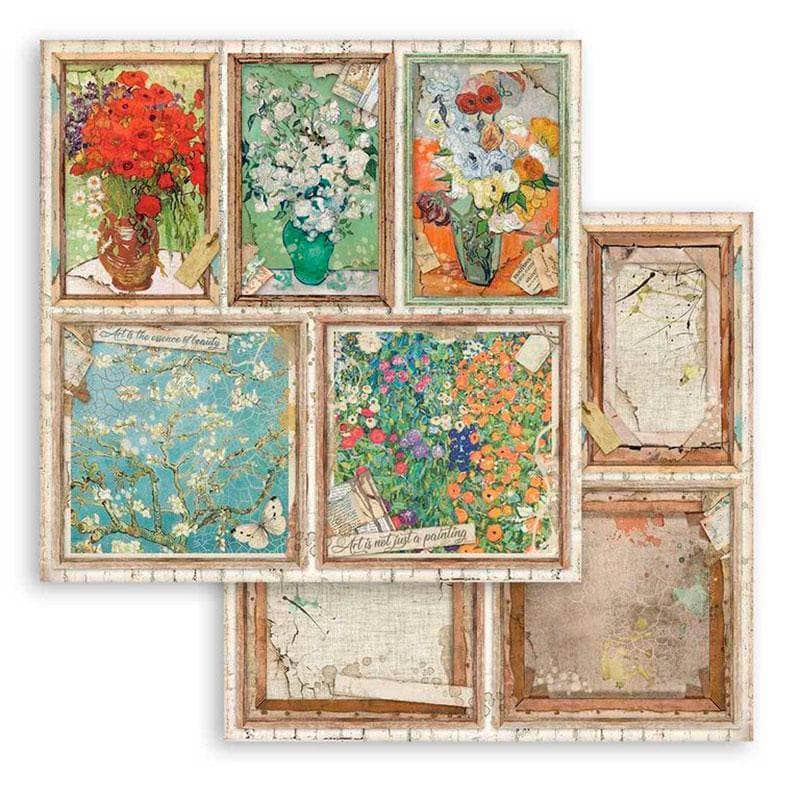 Stamperia block paper 10 hojas SBBL33 Atelier des Arts 190g 8"x8"por Sara Alcobendas STAMPERIA CENTROARTESANO