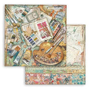 Stamperia block paper 10 hojas SBBL33 Atelier des Arts 190g 8"x8"por Sara Alcobendas STAMPERIA CENTROARTESANO