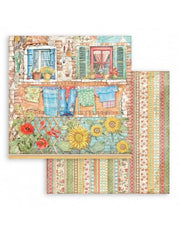 Stamperia block paper 10 hojas SBBL83 Sun flower art 190g 8"x8"por Sara Alcobendas STAMPERIA CENTROARTESANO