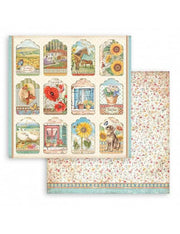 Stamperia block paper 10 hojas SBBL83 Sun flower art 190g 8"x8"por Sara Alcobendas STAMPERIA CENTROARTESANO