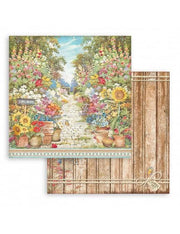 Stamperia block paper 10 hojas SBBL83 Sun flower art 190g 8"x8"por Sara Alcobendas STAMPERIA CENTROARTESANO