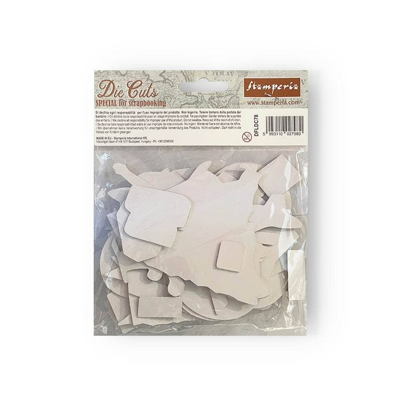 Stamperia Die Cuts DFLDC78 Around the world STAMPERIA CENTROARTESANO