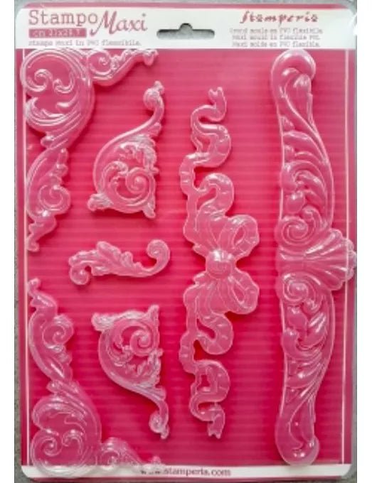 Stamperia maxi moldes pvc flexible 21x29.7 K3PTA449 Decoraciones clasicas molduras STAMPERIA CENTROARTESANO