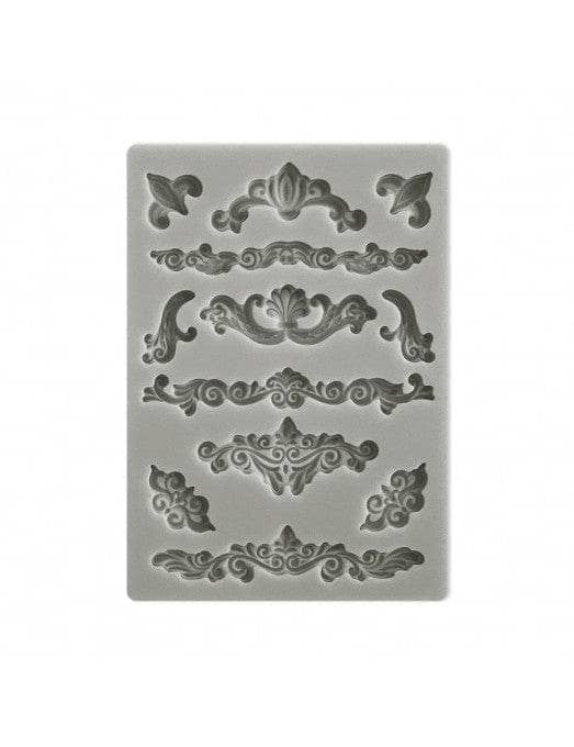 Stamperia moldes silicona A6 Sunflower art  kacm11 esquinas y adornos STAMPERIA CENTROARTESANO