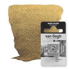 Pastilla acuarela metalica Van Gogh medio Godet oro claro TALENS CENTROARTESANO