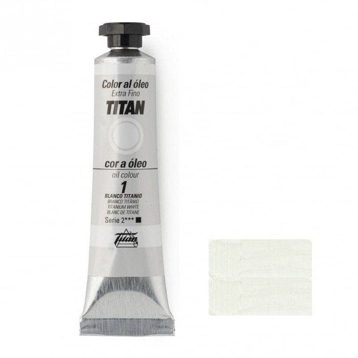 Copia de Oleo titan 20ml nº001 Blanco de Titanio TITAN Oferta CENTROARTESANO