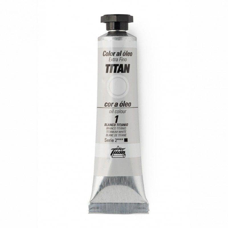 Copia de Oleo titan 20ml nº001 Blanco de Titanio TITAN Oferta CENTROARTESANO