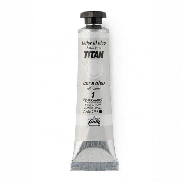 Copia de Oleo titan 20ml nº001 Blanco de Titanio TITAN Oferta CENTROARTESANO