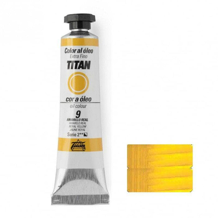 Oleo titan 20ml nº009 amarillo real TITAN Oferta CENTROARTESANO