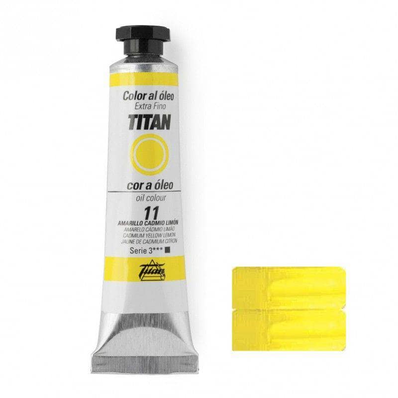 Oleo titan 20ml nº011 Amarillo Cadmio limon TITAN Oferta CENTROARTESANO