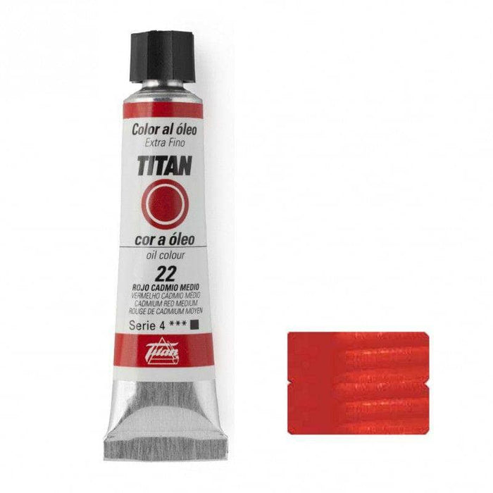 Oleo titan 20ml nº022 Rojo de Cadmio medio TITAN Oferta CENTROARTESANO