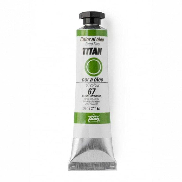 Oleo titan 20ml nº067 Verde Cinabrio TITAN Oferta CENTROARTESANO