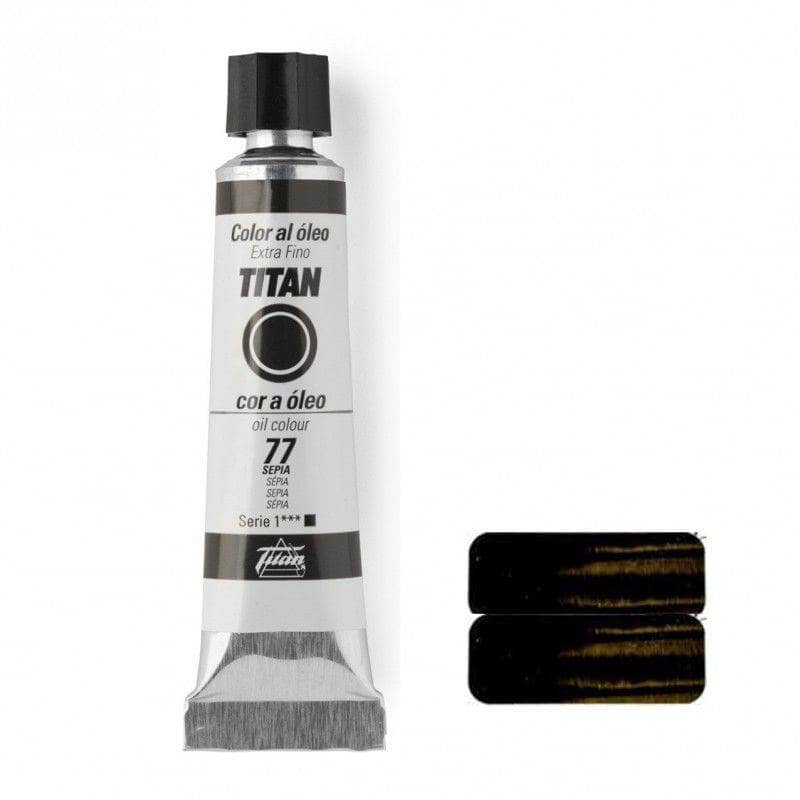Oleo titan 20ml nº077 Serie 1 sepia TITAN Oferta CENTROARTESANO