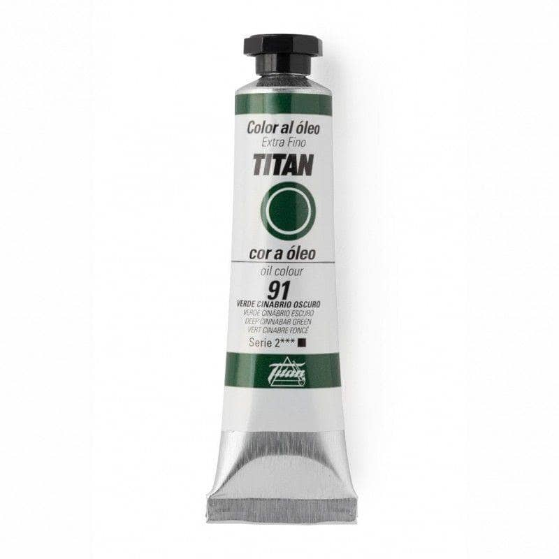 Oleo titan 20ml nº091 Verde Cinabrio oscuro TITAN Oferta CENTROARTESANO