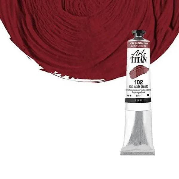 Oleo titan 20ml nº102 Serie 1 Rojo Inglés TITAN Oferta CENTROARTESANO