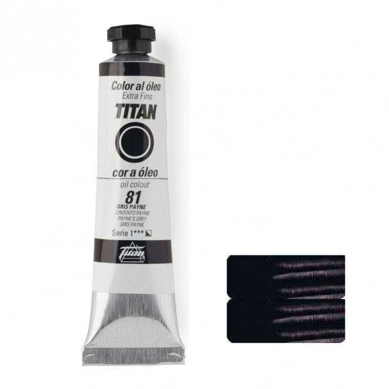 Oleo titan 20ml nº81 Gris Payne TITAN Oferta CENTROARTESANO