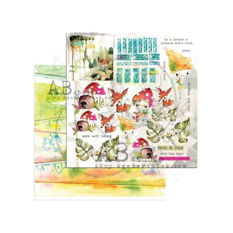 AB Studio kit 7 papeles scrap KIT-Magic whispers of fairytales AMELIE CENTROARTESANO