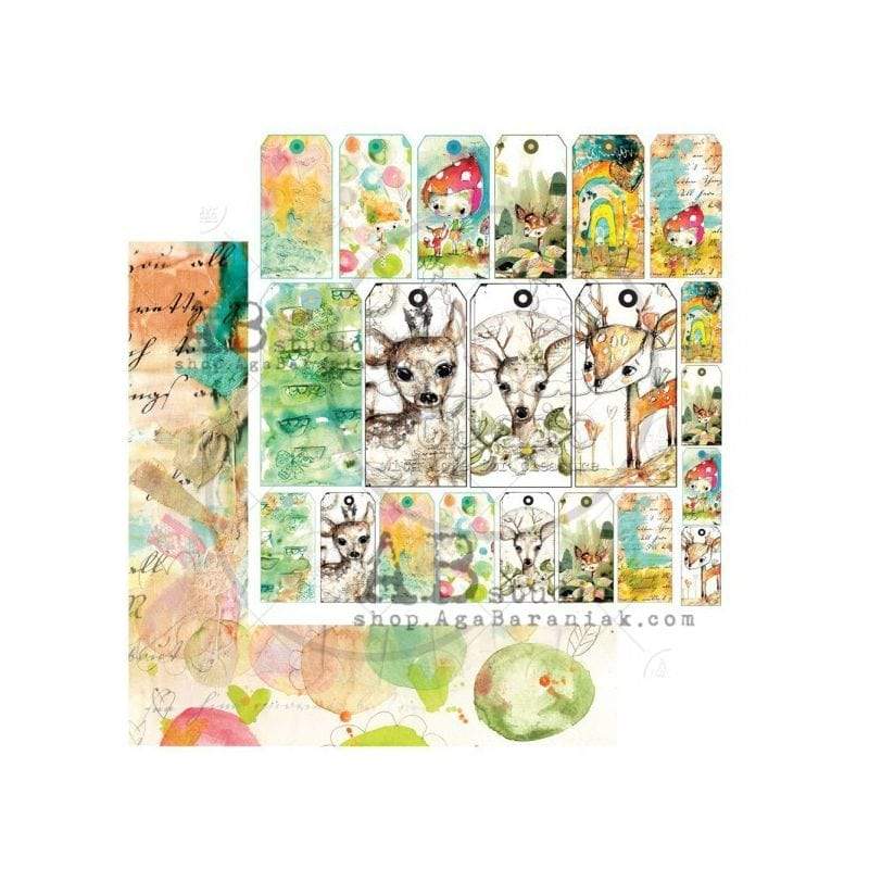 AB Studio kit 7 papeles scrap KIT-Magic whispers of fairytales AB STUDIO CENTROARTESANO