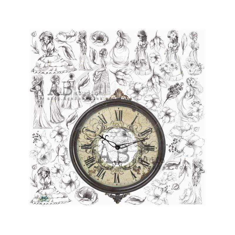 AB Studio kit 8 papeles scrap KIT- The Versailles AB STUDIO CENTROARTESANO