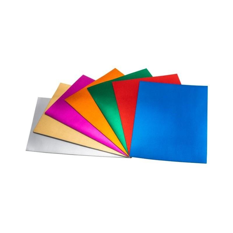 Kit surtido goma eva 20x30 10ud 2mm de espesor metalizado ACP CENTROARTESANO