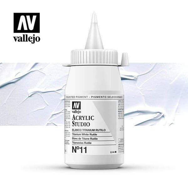 Vallejo pintura acrilica 500ml Nº11 blanco titanium ACRYLICOS VALLEJO CENTROARTESANO