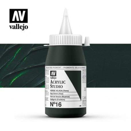 Vallejo pintura acrilica 500ml Nº13 verde vejiga ACRYLICOS VALLEJO CENTROARTESANO