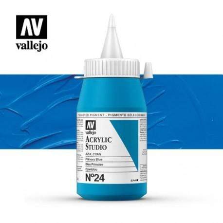 Vallejo pintura acrilica 500ml Nº24 azul cyan ACRYLICOS VALLEJO CENTROARTESANO