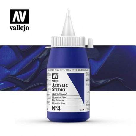 Vallejo pintura acrilica 500ml Nº4 azul ultramar ACRYLICOS VALLEJO CENTROARTESANO