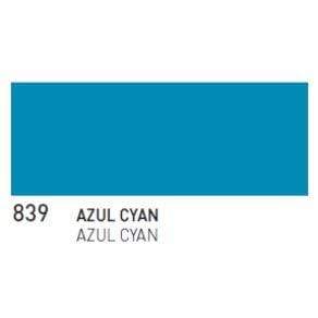 Pintura Titan acualux satinado 250ml 839 azul cyan ACUALUX CENTROARTESANO