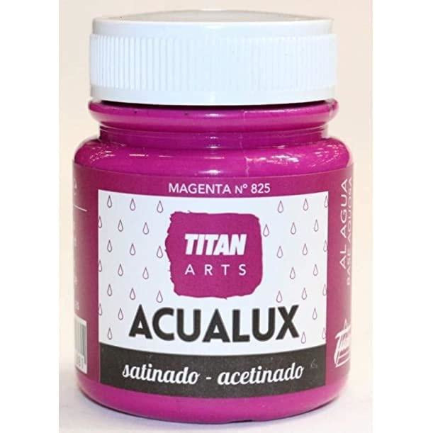 Pintura Titan acualux satinado 100ml 825 magenta