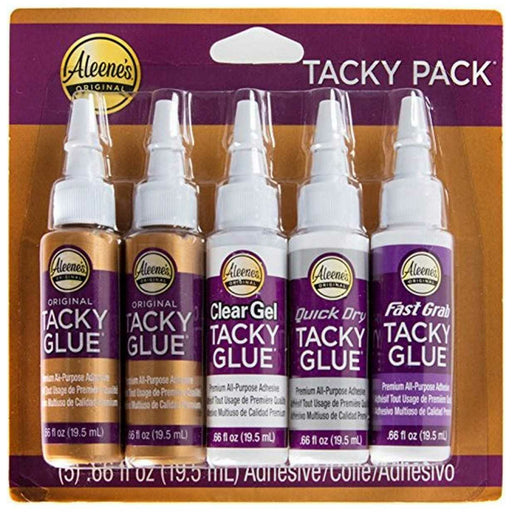 Aleenes tacky glue original Mini pack kit 5 pegamentos 20ml 25115 ALEENES CENTROARTESANO