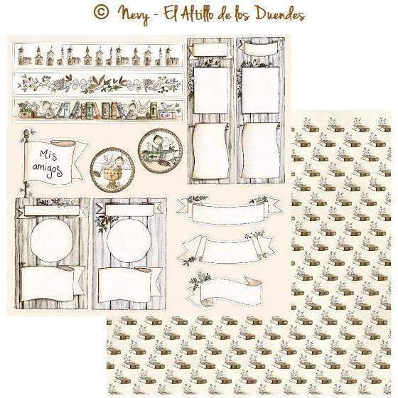 El altillo de los duendes papel scrap ellos celebran su comunion NIÐO EOC004 EL ALTILLO DE LOS DUENDES CENTROARTESANO