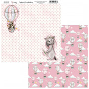 Amelie kit 6 papeles scrap KIT-01058 Nuestros pequeños amigos rosas Vol1 AMELIE CENTROARTESANO