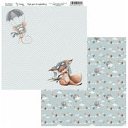 Amelie kit 6 papeles scrap KIT-01059 Nuestros pequeños amigos azul Vol2 AMELIE CENTROARTESANO